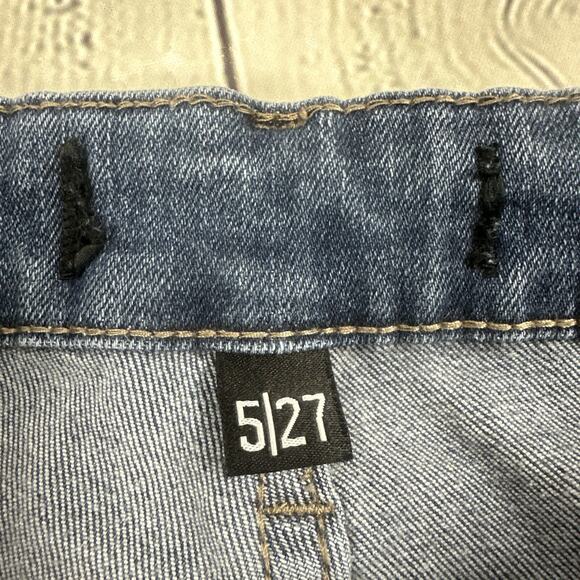 Judy Blue Jeans Womens 5/27 Mid Rise Bootcut Fit Fringe Hem - Picture 10 of 11